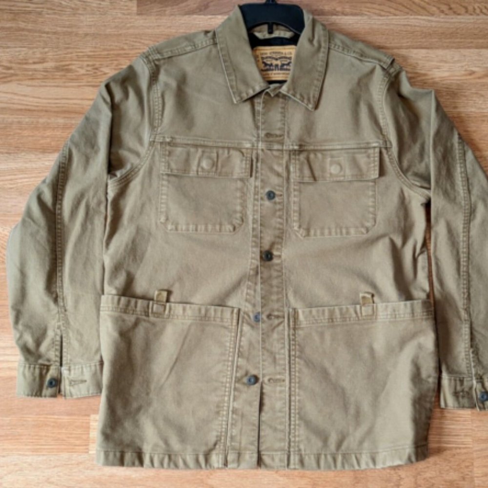 Levi Strauss & Co Coveralls / Medium M / Cotton / Camel / Pc9-72773-0000 Jacket